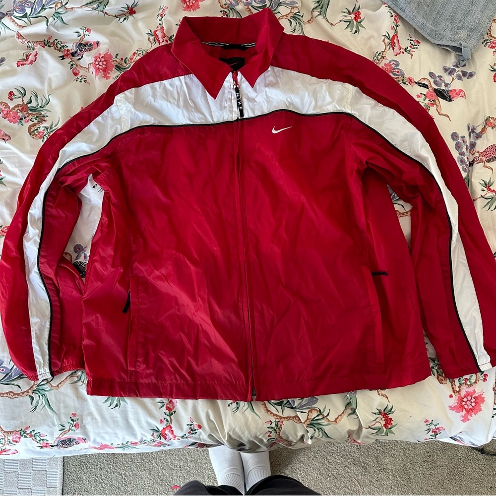 Red Vintage Nike windbreaker